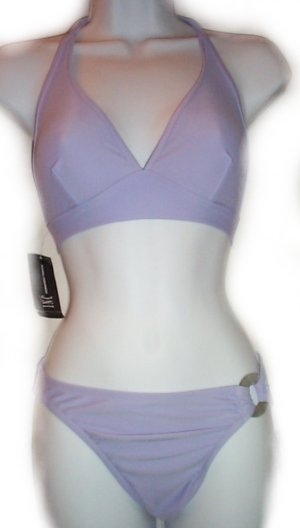 INC INTERNATIONAL CONCEPTS Purple Halter Bikini - Small