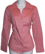 STYLE & CO. Apricot Fitted Button Front Stretch Blouse - Size 12