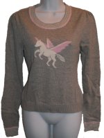 TOMMY HILFIGER Tommy Jeans Feminine Unicorn Knitted Sweater - Misses/Jrs Large - BRAND NEW!