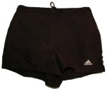 ADIDAS Sporty Black Sports Shorts - Misses/Jrs Small