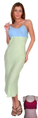 SILK Crepe Long Chemise Night Gown - Medium