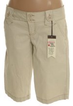 LEI L.E.I. Beige Stretch Bermuda Shorts - Size 0, 7