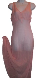 Silk Chiffon Sheer Nightgown / Long Chemise - NEW!