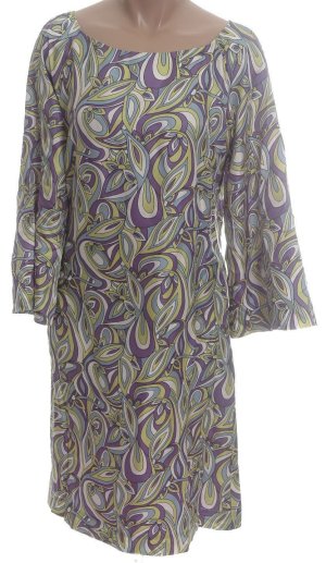 STUDIO M Silk Retro Print Lined Dress - XS