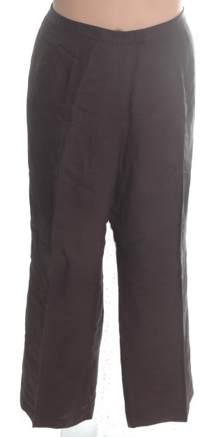 LARRY LEVINE Black Linen Fully Lined Dress Pants - Misses/Plus 22W - BRAND NEW