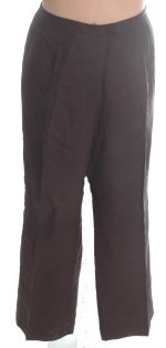 LARRY LEVINE Black Linen Fully Lined Dress Pants - Misses/Plus 22W - BRAND NEW