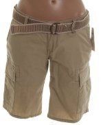 UNIONBAY Vintage Washed Belted Bermuda Shorts - Misses/Jrs 1 - BRAND NEW