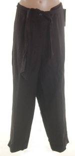 JONES NEW YORK JNY Signature Fully Lined Black Linen Dress Pants - Plus/Womans 22W - BRAND NEW