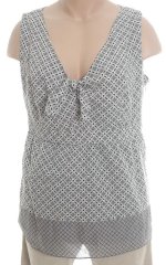 INC International Concepts Woman Retro Print Sleeveless Babydoll-Style Top/Blouse - Plus 24W - NEW