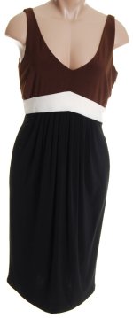 JONES NEW YORK JNY Color Blocked Jersey Sleeveless Dress - Misses 8