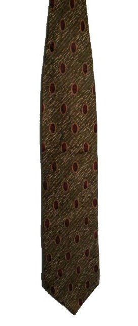 PIERRE CARDIN 100% Silk Geometric Patterned Tie - 60 x 4