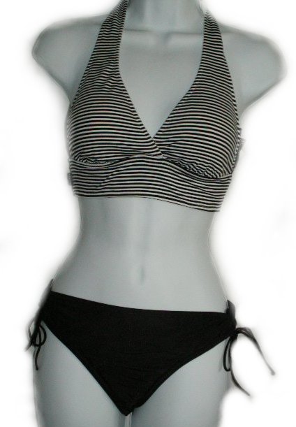 ANNE COLE LOCKER 2 Piece Halter Bikini Swimsuit - Misses/Jrs Small - BRAND NEW!