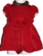 THE CHILDRENS PLACE Beautiful Red Dress & Bloomers Set - Girls 3-6 months - NEW