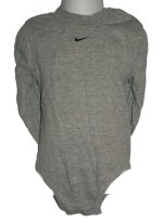NIKE Team Gray Long Sleeve Romper Top - Boys 3T