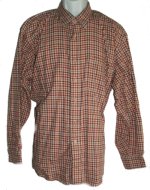 BURBERRYS Plaid Button Front Shirt - Mens XL