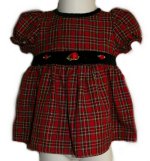 CHEROKEE BABY Elegant Red Plaid Dress - Girls 6 months