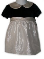 CHEROKEE BABY Fancy White and Blue Dress - Girls 12 months