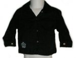 CHEROKEE Adorable Navy Blue Twill Jean Jacket w/ Embroidery - Girls 18 months