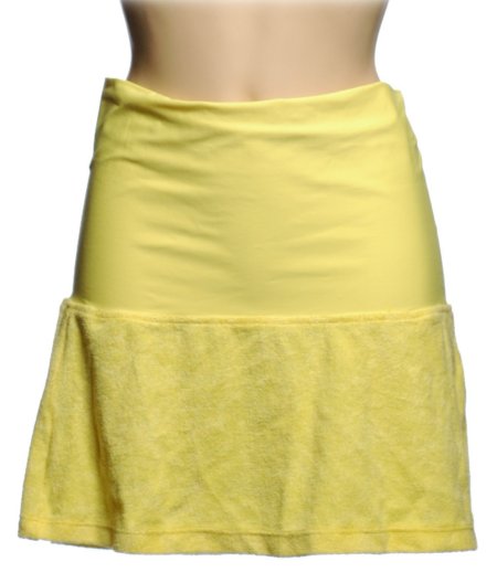 RALPH LAUREN Yellow w/Pink Pony SWIM SKIRT - Large