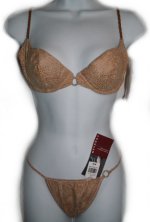 NEVADA Western Themed Faux Suede Bra & Panties Set - Misses 34B, Medium - BRAND NEW!