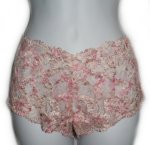 PINK LACE Stretch Lace Boyshorts Panty - Size L