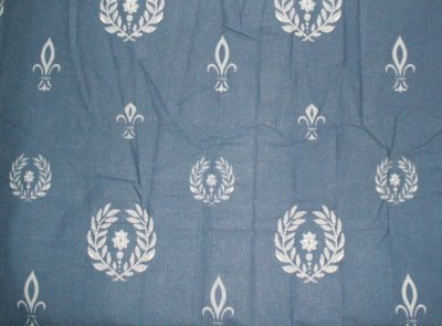 FLEUR-DE-LYS Themed Aged-Look King Size Duvet Cover - BRAND NEW