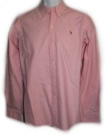 RALPH LAUREN Sport Pink Oxford Cloth Dress Shirt - Boys 12