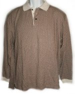 CLAIBORNE Knit Button Front Collared Polo Shirt Top - Mens Medium