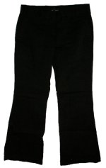 MODA INTERNATIONAL Black Stretch Slightly Flared Leg Pants - Misses 2 Short - BRAND NEW