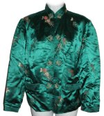 PURE SILK Mandarin Styled Cropped Jacket - Small