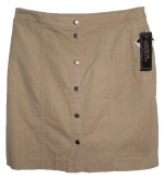 JONES NEW YORK Signature Tan Stretch Fine Wale Corduroy Skirt - Misses 10 - BRAND NEW