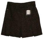 CALVIN KLEIN JEANS Fully Lined Textured Wool Pleated Skirt - Misses 10 - BRAND NEW