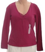 CHARTER CLUB Cotton Knit Faux Cami Front Top - Misses Large - BRAND NEW