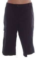 CHARTER CLUB Woman Stretch Black Bermuda Shorts - Womans Plus 20W - BRAND NEW