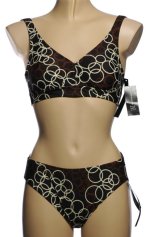 INC International Concepts 2 Piece Retro Print Bikini Swimsuit - Misses 10 - BRAND NEW
