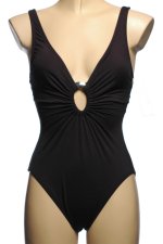 ANNE COLE Super Sexy Black 1 Piece Swimsuit - Misses 10 - BRAND NEW!
