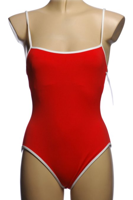 LA BLANCA by Rod Beattie Red & White 1 Piece Swimsuit - Misses 6 - NEW