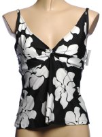 NEXT by ATHENA Floral Tankini Swimsuit Separates Top - Misses 36D - NEW