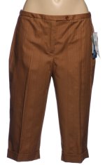 NINE WEST Dressy Brown Bermuda Shorts - Misses 6 - BRAND NEW