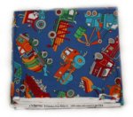 VIP Print by Cranston - Mighty Machines Cotton Print Fabric - 45" x 46" - NEW