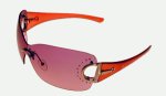 Designer Inspired Sunglasses - White Frame, Silver Gradient Lenses