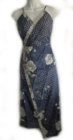 AMERICAN EAGLE OUTFITTERS 100% Silk Tropical Floral Wrap Dress - Misses 8 - NEW