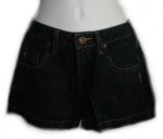 SILVER Dark Wash Classic Short Jean Shorts - Misses/Jrs 27