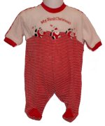 LITTLE ME 'My First Christmas' Romper Outfit - 3 mos - BRAND NEW!