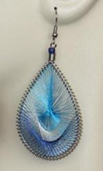 Handmade Alpaca Threaded Loop French Wire Earrings - FREE SHIP*