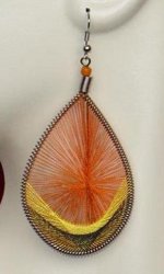 Handmade Alpaca Threaded Loop French Wire Earrings - FREE SHIP*