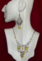 Alpaca Silver & Gemstone Necklace, Earring & Bracelet Set