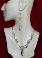 Alpaca Silver & Gemstone Necklace, Earring & Bracelet Set