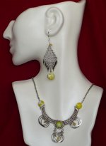 Alpaca Silver & Gemstone Necklace, Earring & Bracelet Set