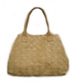 C&T Italian Leather Woven Basket Weave Tote Handbag - Various Colours